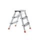 Durable Aluminium Platform Steps 2x3 Steps Folding Scaffold Ladder