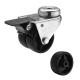 50mm Dual Wheel PP Casters With Lock Bolt Hole Plastic Swivel Casters For Furniture China