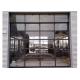 Frosted Insulated Modern Glass Garage Doors Tempered 220V Aluminum Alloy