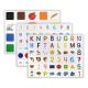 Removable Custom Silicone Stickers Kids Early Learning Stickers Modern Teacher Aids