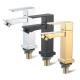 Single Range Basin Faucets Deck Mounted Color Bathroom Sink Tap Modern Titanium Brass
