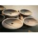 Bowl Round Natural Stone Sink Marble Material With White Wooden Veins