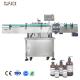 Automatic PLC Control Round Bottles Cans Jars Labeling Machine For Liquid  Sauce Oil
