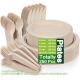 Compostable Paper Plates Set With Extra Long Utensils, Sugarcane Fibers Disposable Dinnerware Set, Eco Friendly