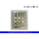 Weatherproof Green Backlit Metal Keypad For Low - Lit Environment