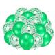 Green Balloons + White Balloons + Confetti Balloons w/Ribbon | Rosegold Balloons for Parties