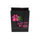 Black Retail Shop Bags For Shopping / Packing PP Rope Handle OEM Service