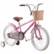 Pink Color Lightweight Kids Bike 12inch With Basket And Training Wheel OEM Available