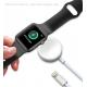 Portable White Iphone And Watch Wireless Charger Fireproof ABS PC Material