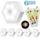 70LM 4.5V Remote Control Under Cabinet Light DIY Honeycomb Hexagon Modular Lights