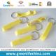 Hot Sale Plastic Material Yellow Color Bottle Cap Tools w/Key Ring Chain