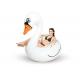 Giant inflatable swan swimming ring