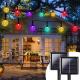 Solar round String Lights RGB waterproof Crystal Ball Fairy Lights outdoor Garden lamp for Decorate Home Garden