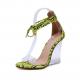 Snakelike PU Women'S Platform High Heels comfortable Crystal heels