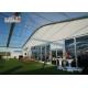 Sandwich Wall Clear Span Tents Transparent PVC Roof Cover Outside