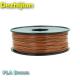 OEM ODM Brown PLA 3D Printer Filament For Pen ± 0.03 Mm Tolerance