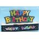 Happy Birthday Painted Shaped Birthday Candle With Black Backgrand SGS & ISO9001