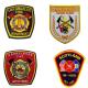 9 Colors 228.6mm Custom Fire Department Patches For Dressing