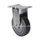 Medium Duty Zinc Plated 4 130kg Rigid PU Caster Z5704-77 for Industrial Applications