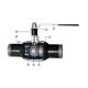 Outdoor Above ground Fully Welding Connect Floating Ball Valve