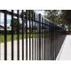 Commercial Galvanized Security Steel Fence Panels Tubular Coated POWDER 2 rails 3 rails 4 rails available