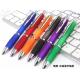 curvy style transparent click style advertising ballpoint pen from china factory