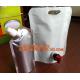 special shaped fresh fruit juice plastic bag / baby drinking packing pouches