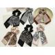 Floral ribbon hair band lady black hair scrunchies accessories headwear ins women rubber band tie head rope