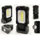 Mini Portable LED Work Lights Battery Operated ABS Black With Rubber Painting 3W COB
