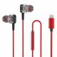 MFI Approved ANC Wired Earphones 1.2m With Lightning Connector