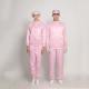 Dust Proof Clean Room Garments Easy Dressing S - 5XL Size Pink Color