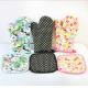 OEM Printed Oven Gloves , Cute Oven Mitts Various Colors Slip Resistant