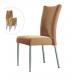 YALEESON Stackable Light Coffee Upholstery Dining Chair for Restaurant
