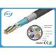 STP FTP Outdoor Cat6 Lan Cable PVC PE Dual Jacket 1000FT Networking Roll Black