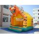 Amusement Elements Inflatable Bouncy House Tiger Pattern PVC Tarpaulin 0.55mm