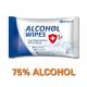 75% Alcohol Sterilized Wet Wipes Personal Antimicrobial Wipe Eco Friendly