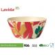 Decal Bamboo Mixing Bowl Set 7-PC High Temperature Tolerance With Fork Spoon