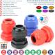 IP69K Watertight Color Electrical Wire Cable Glands Polyamide 6 (UL94 V-2) with PG or Metric Screw Thread