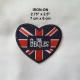 The Beatles Badge Heart Embroidery Iron-on Music Emblem Patch UK Flag Applique