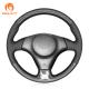 Wrap Hand Sewing Carbon PU Leather Steering Wheel Cover for Toyota RAV4 Celica Corolla Matrix MR2 1998 1999 2000 2001