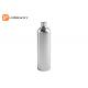 Small Matte Silver Plastic Cosmetic Bottles With Aluminum Cap OEM Acceptable