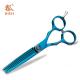 Blue Pet Grooming Thinning Shears Double Tooth Sharp Blade Adjustable Screw