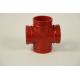 DN60--DN426 4 Way Galvanized Pipe Fitting Female End Type