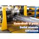 Heavy Duty W Beam Roll Forming Machine With Hydraulic Pre Cutting And Gearbox Drive
