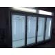 Open Multideck Display Fridge With Glasss Door Remoted Cooling System