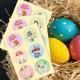 Silk Screen Printing Easter Egg Stickers Easter Bunny Children DIY 128gram