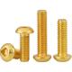 M5-M100 Copper Brass ISO7380 Hex Socket Button Head Security Cap Screw Bolt for Industrial