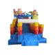 The Simpsons themed inflatable water park big inflatable slide with sealed water pool for children