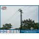 10KV Hot Dip Galvanized Electrical Power Pole Made Of Hot Roll Steel Q235