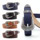 Metal Engraved Buckle Pu Leather Belts Ladies 107cm Bohemian Style Fashion